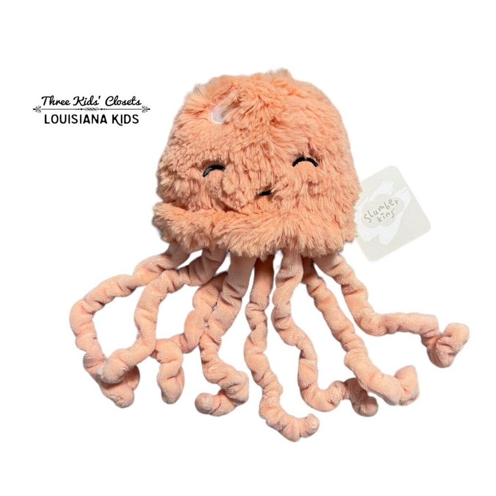 NEW Slumberkins Orange Jellyfish Plush Security Lovey